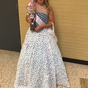 Rachel Allen size 12 girls pageant dress